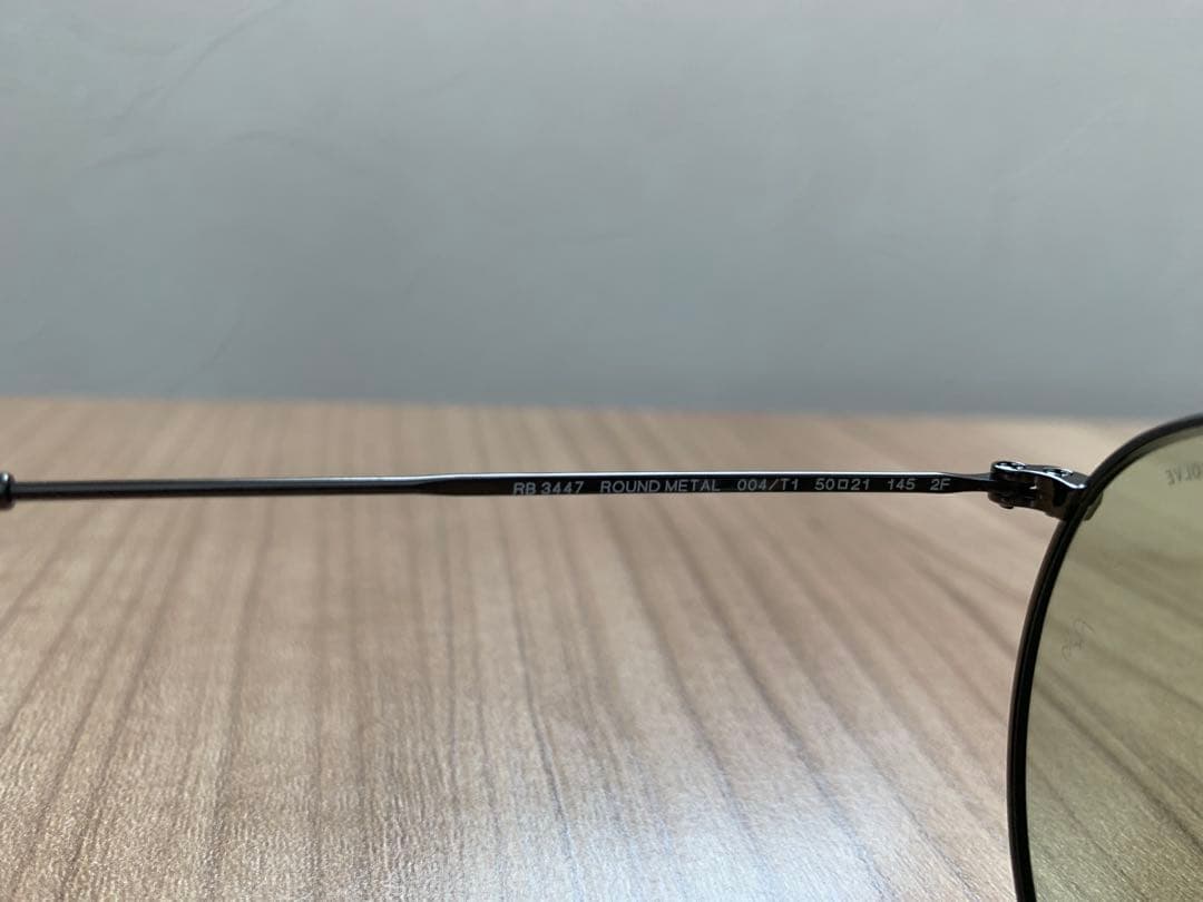 美品 RayBan レイバン RB3447 004/T1 調光レンズ 528