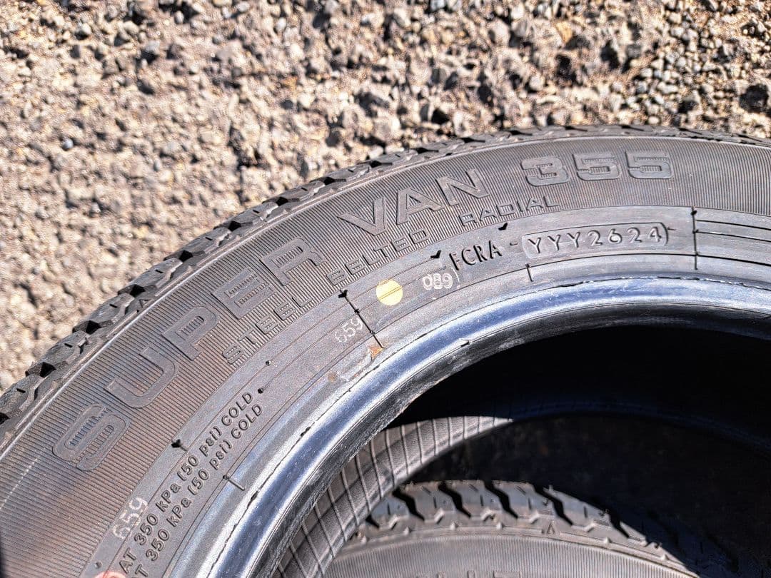 新品保管品！横浜ヨコハマスーパーVAN355 145/80R12LT送料￥300