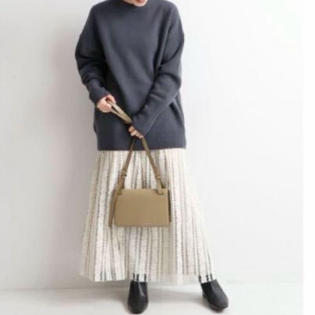 IENA イエナ　チュールレースロングスカート　花柄　タック　ウエストゴム　美品
