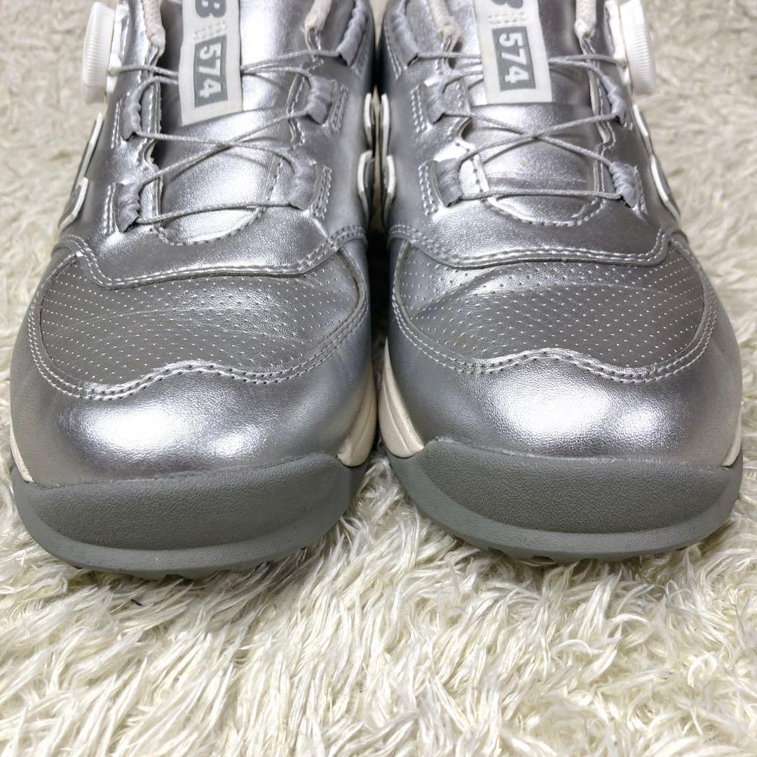 『美品』ニューバランス　ゴルフシューズ　574 BOA ボア　ダイヤル式　24