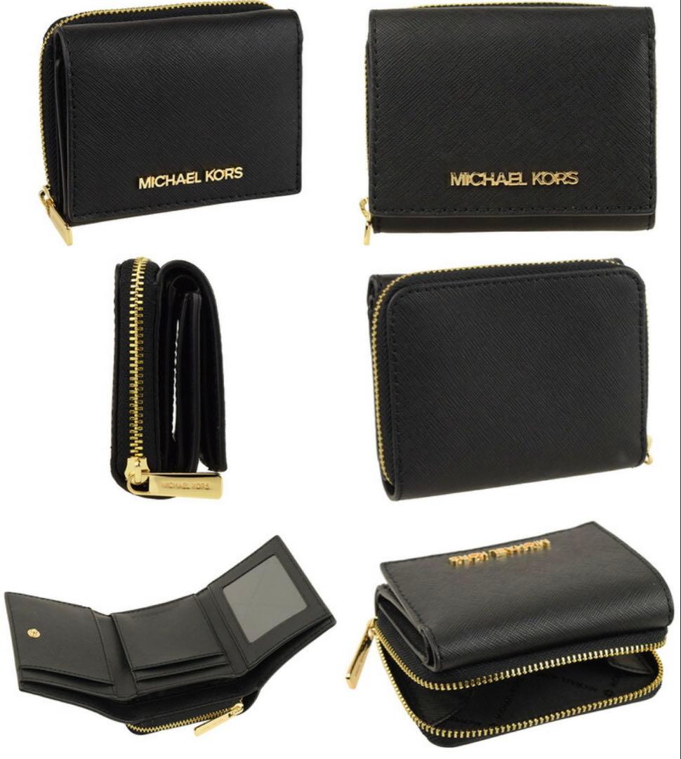 MICHAEL KORS 三つ折り財布 ブラック