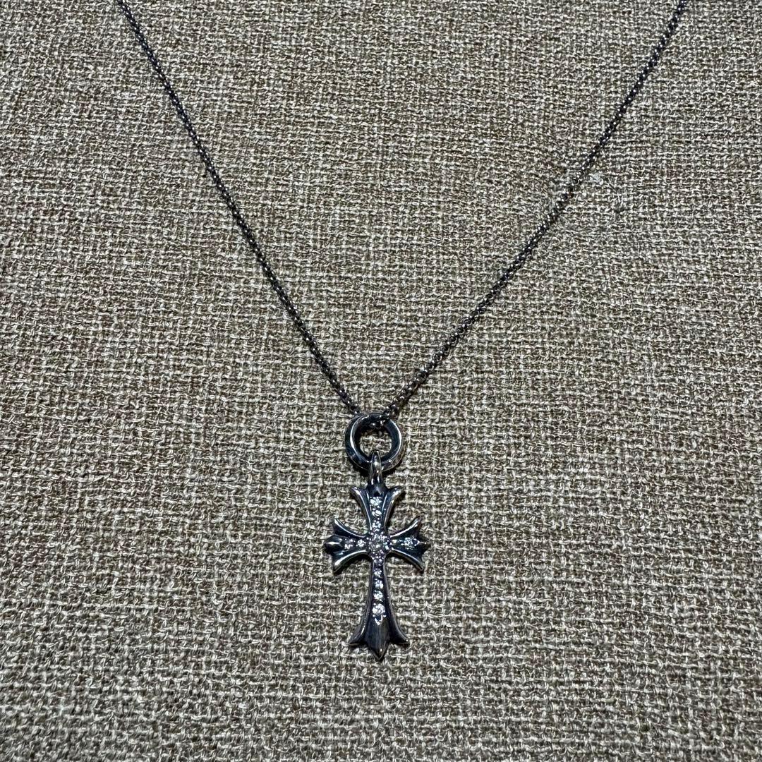 【 クロムハーツ 】 タイニーCHクロス ダイヤモンド ロールチェーン