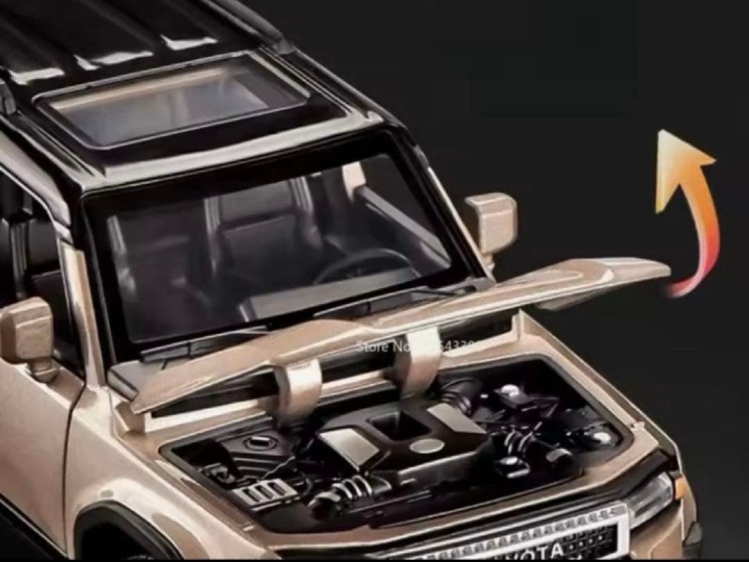 2台(白黒)セット　ランドクルーザーland cruiser250ミニカー