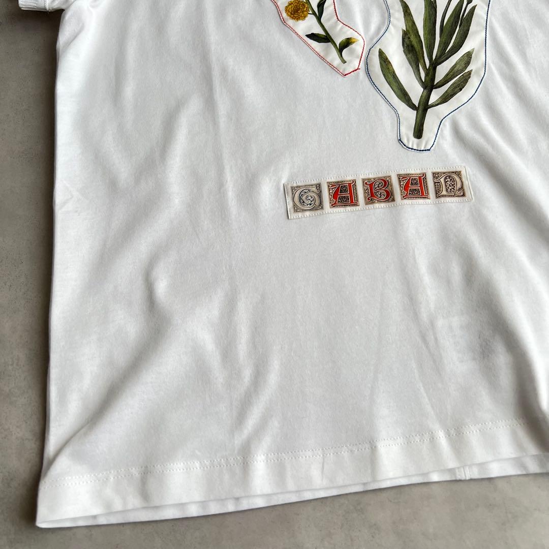 CABaN スビンコットン パレルモフラワープリントTシャツ　2022SS