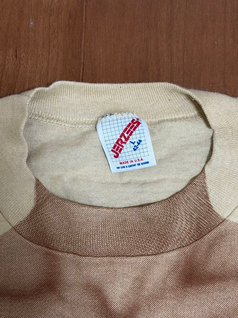 【80s USA製】ヴィンテージ だまし絵 アートTシャツ JERZEES L