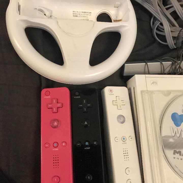 【最安セット！】 wii本体 マリオカート リモコン ハンドル セット