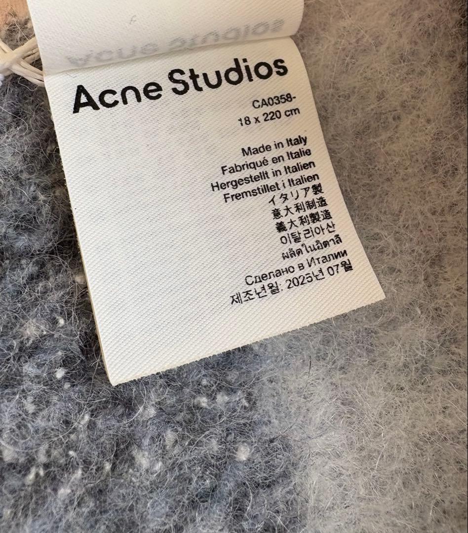 新品タグ付きAcne Studios フリンジウールスカーフ スキニー