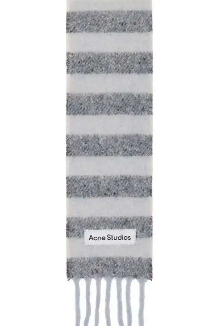 新品タグ付きAcne Studios フリンジウールスカーフ スキニー