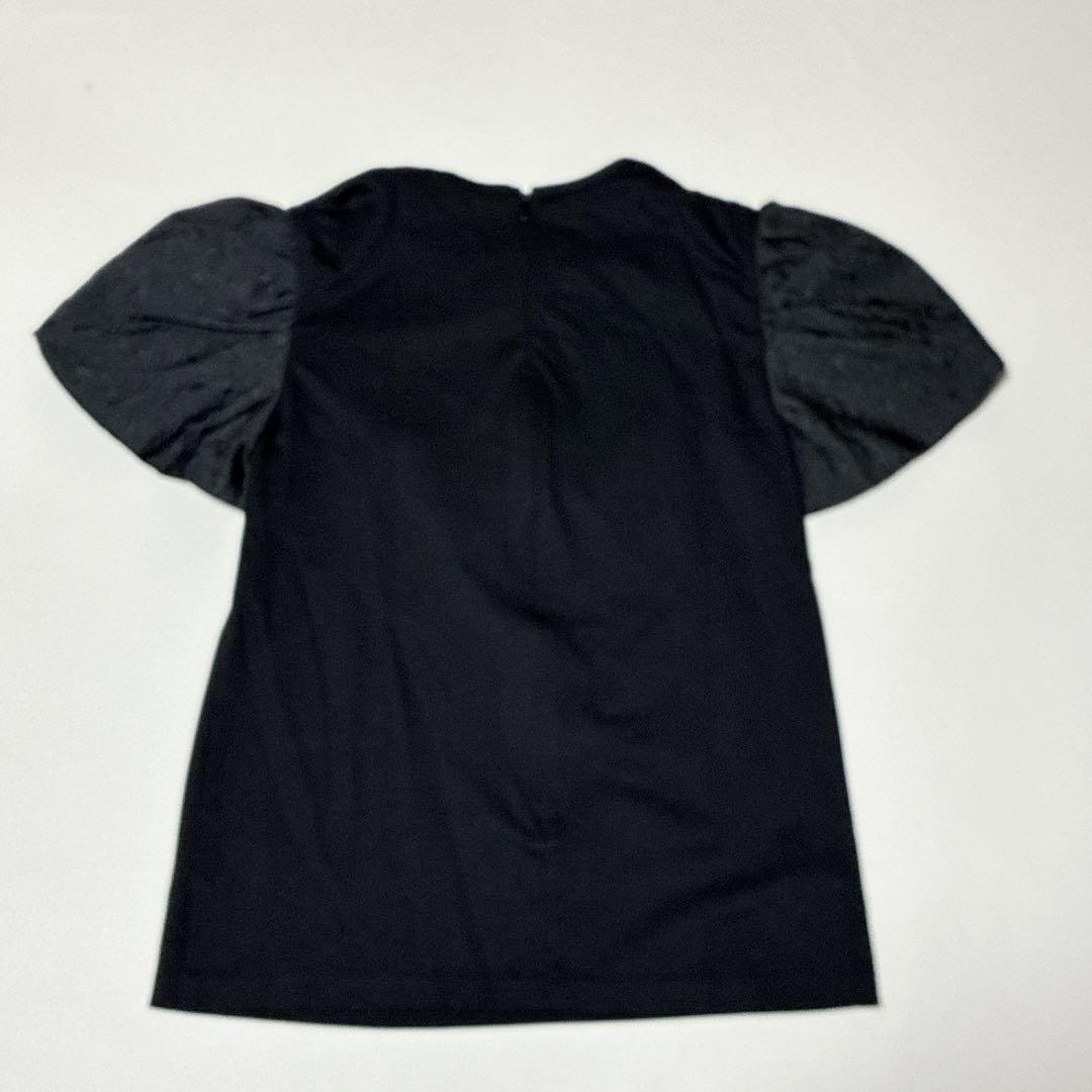 BORDERS at BALCONY ワッペン付き 半袖 パフスリーブ Tシャツ