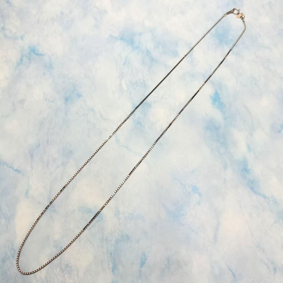 45cm Pt850 ベネチアンチェーン ネックレス アジャスター長さ調整可能