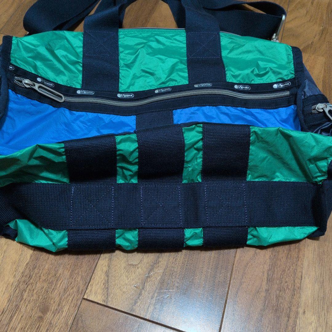 タイムセール★レスポートサック ボストンバッグ ブルー×グリーン