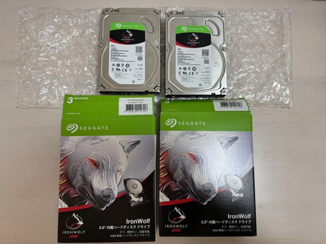 和パパ　Seagate IronWolf 3TB HDD NAS