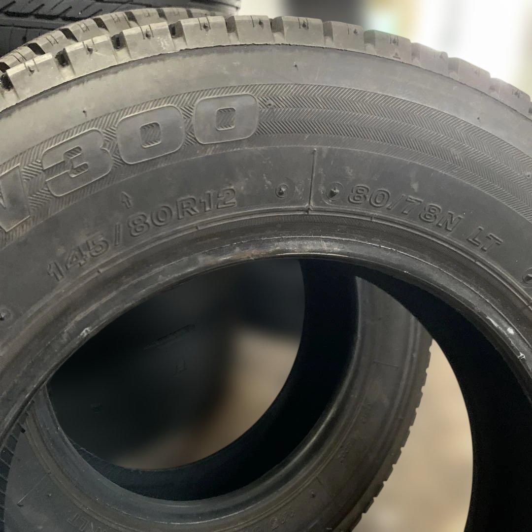 スタッドレス ブリヂストン W300 145/80R12 LT （青874）