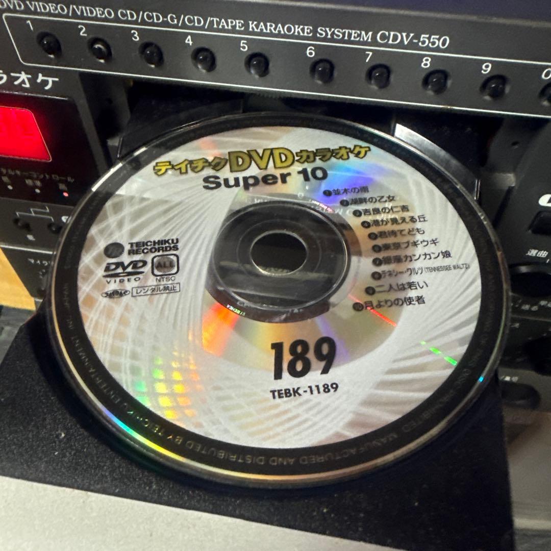 コロンビアDVDカラオケマイク付きカラオケDVD 画像DVD CDテープ正常可動