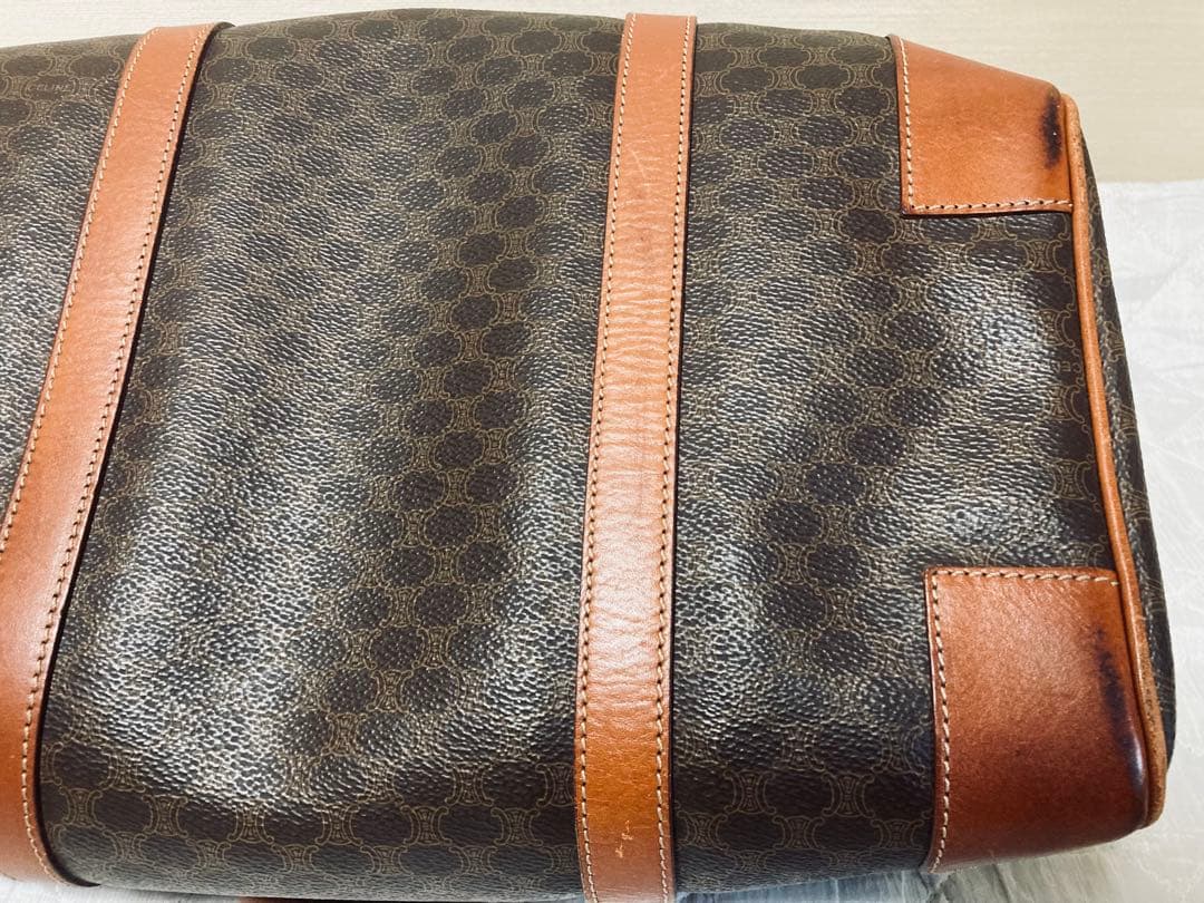 CELINE セリーヌ　ボストンバッグ ブラウンレザー