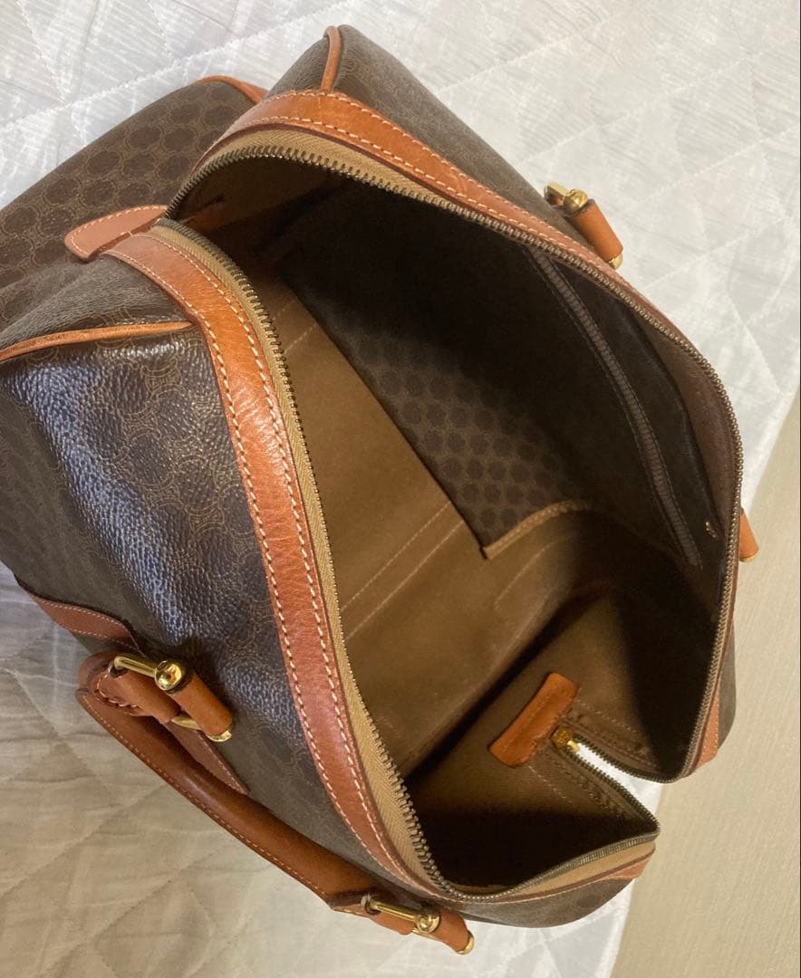CELINE セリーヌ　ボストンバッグ ブラウンレザー