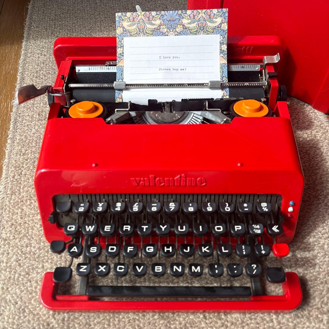 【名作】オリベッティ バレンタイン タイプライター 赤いバケツ olivetti