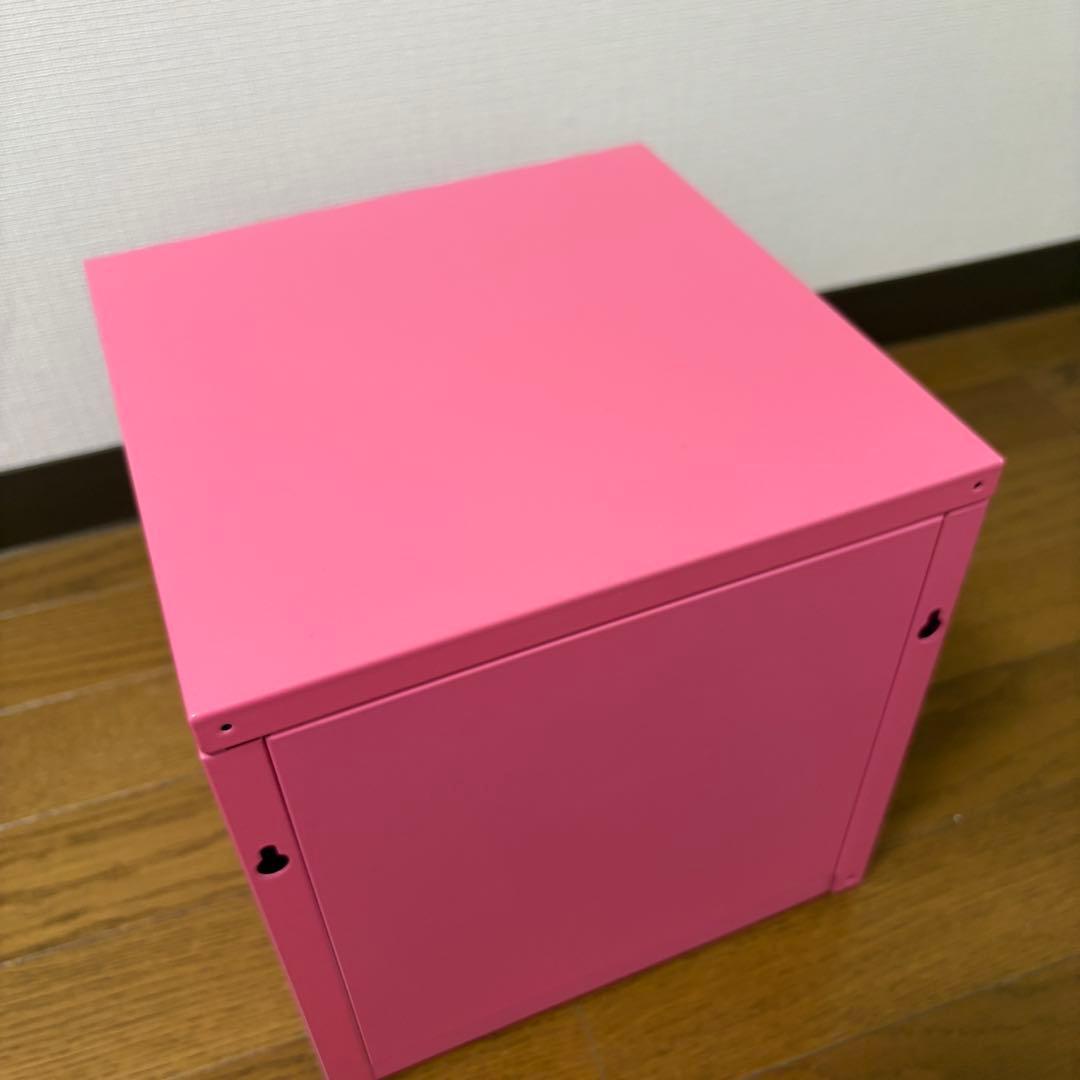 IKEA イケア LIXHULT リックスフルト キャビネット ピンク　ホワイト