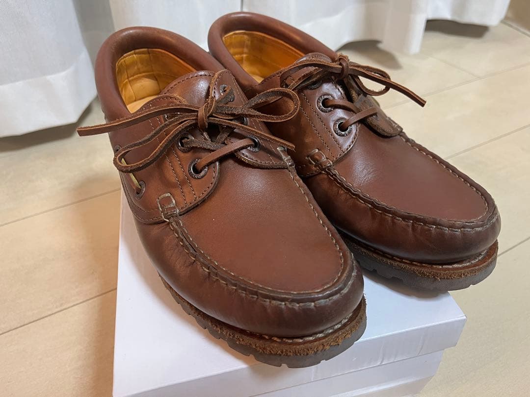 ※s5hu※ 【DANNER】ブラウン レザー モカシンシューズ