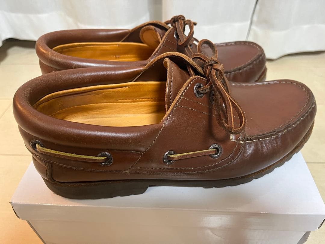 ※s5hu※ 【DANNER】ブラウン レザー モカシンシューズ