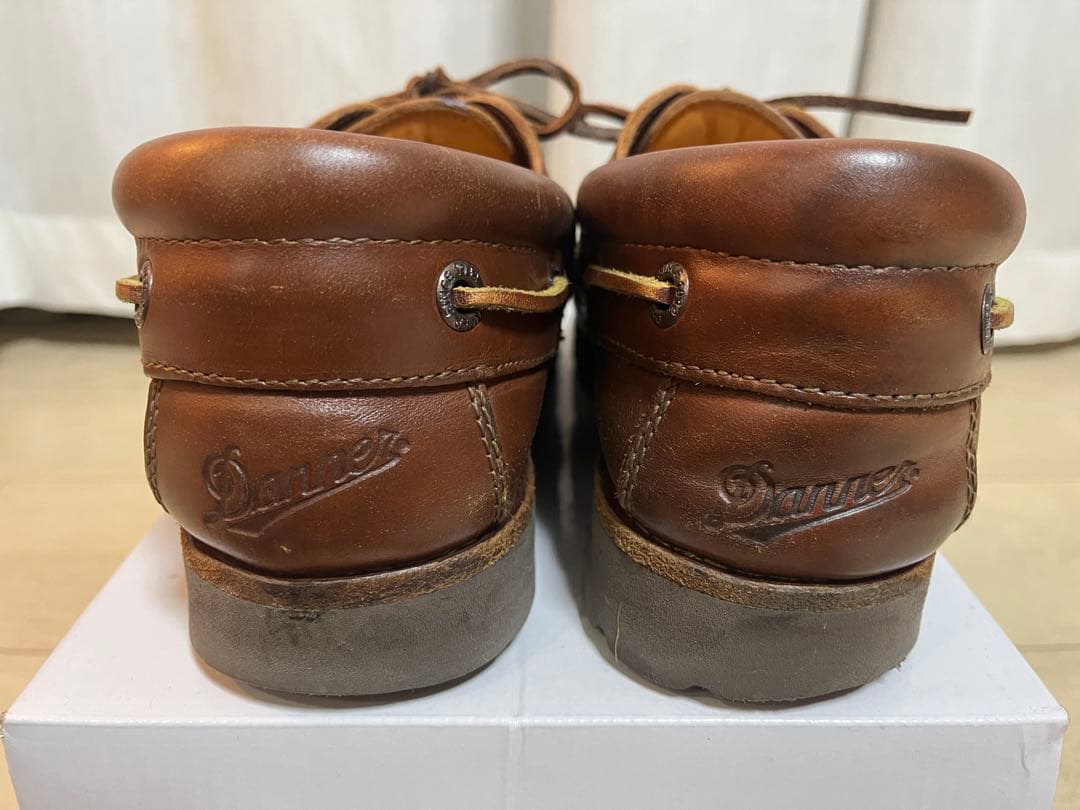※s5hu※ 【DANNER】ブラウン レザー モカシンシューズ