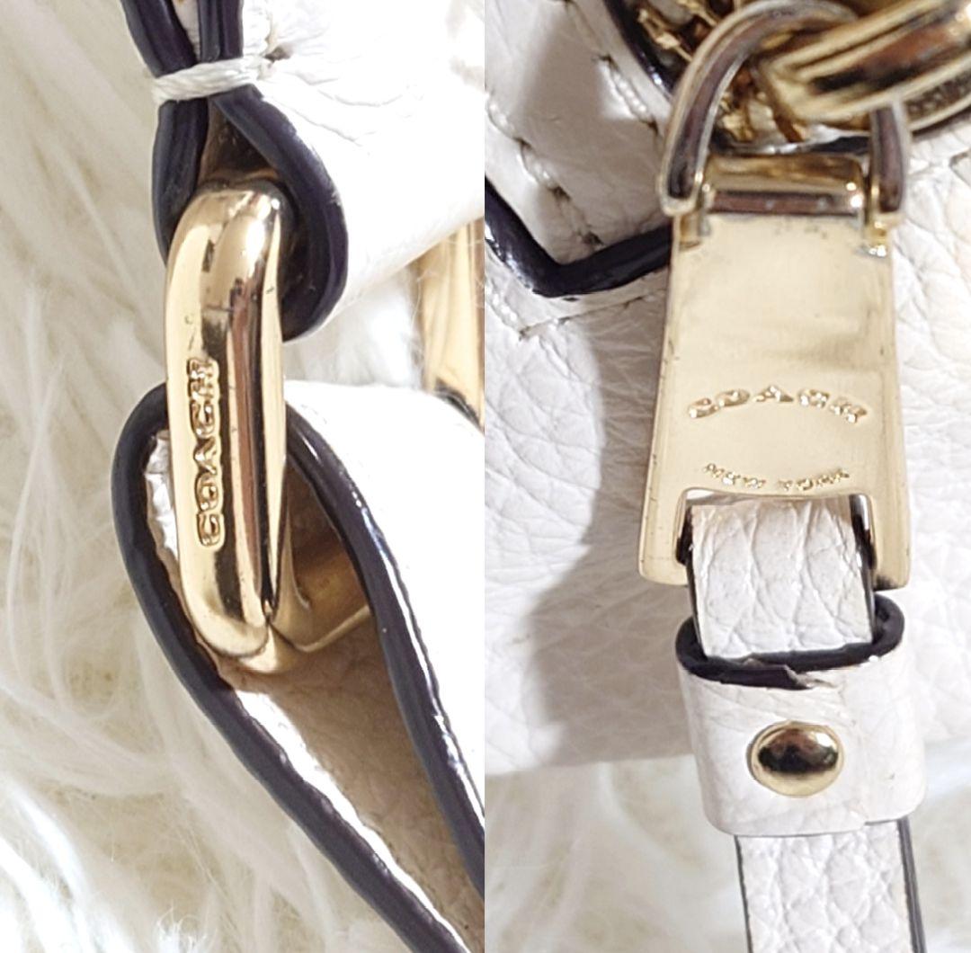 COACH F48738 ピンクベージュ ボディバッグ レザー 美品