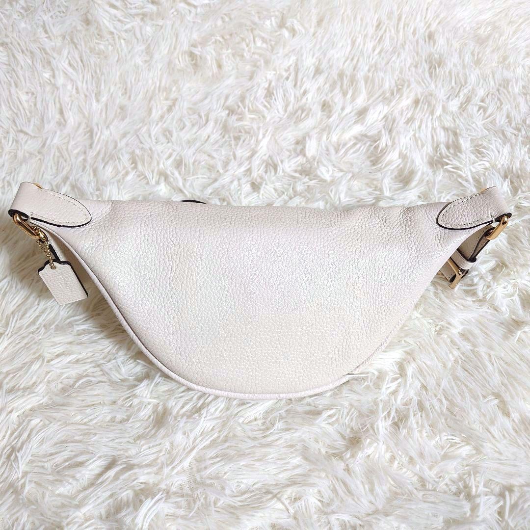 COACH F48738 ピンクベージュ ボディバッグ レザー 美品