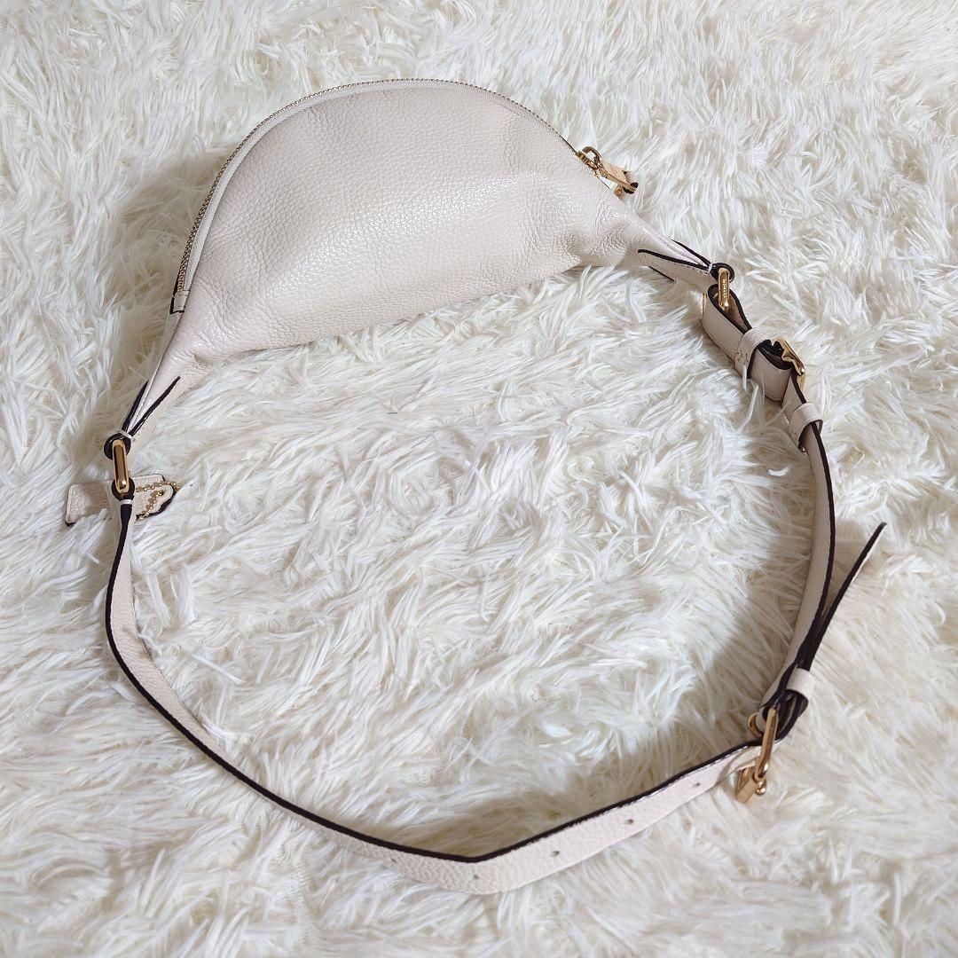 COACH F48738 ピンクベージュ ボディバッグ レザー 美品