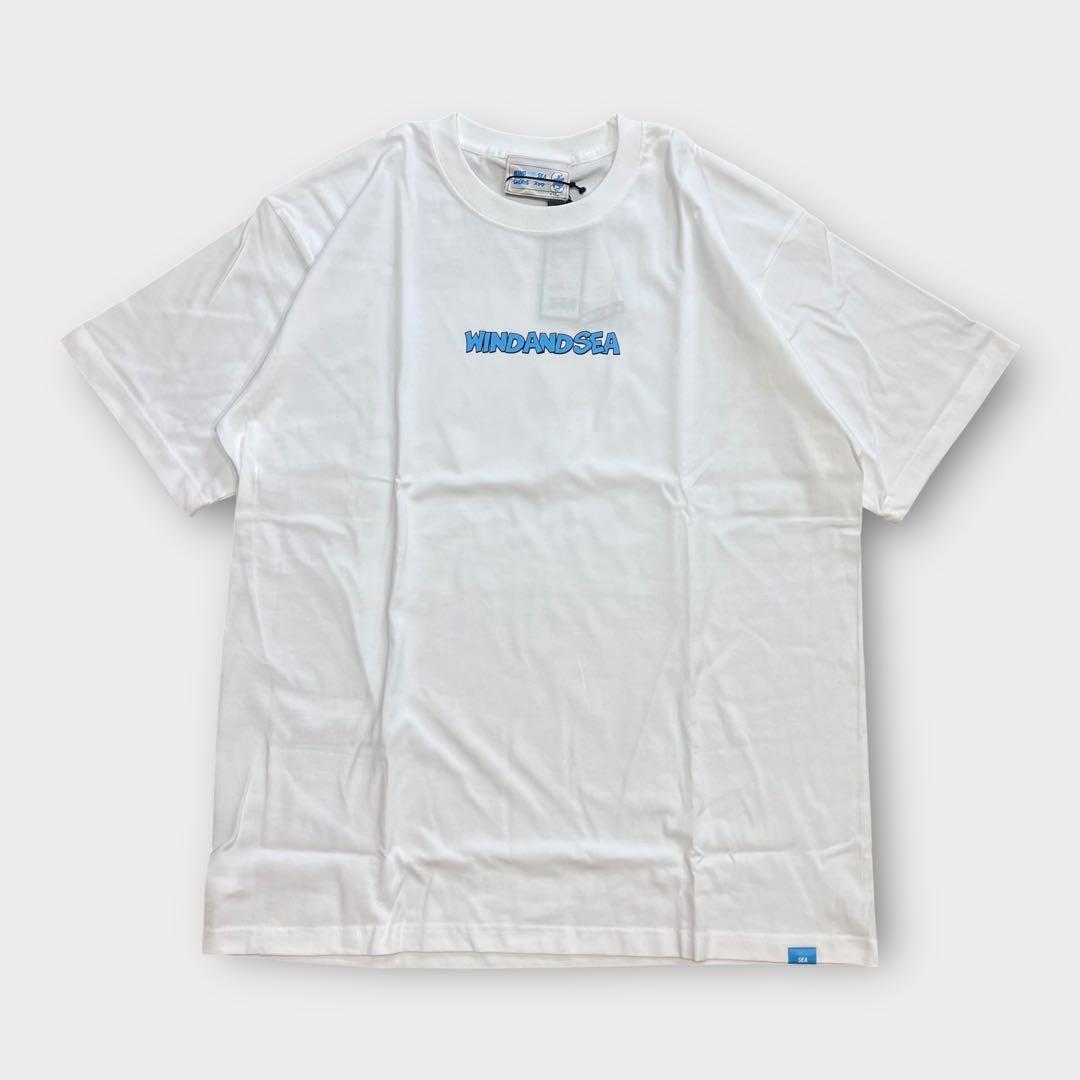 WIND AND SEA SMURFS WDS S/S TEE スマーフ L 白