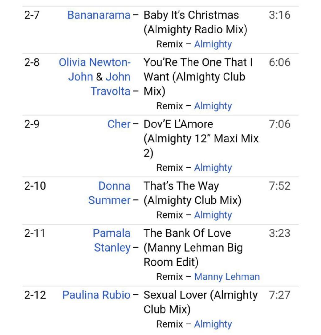 CHER/Dov’E L’Amore ALMIGHTY