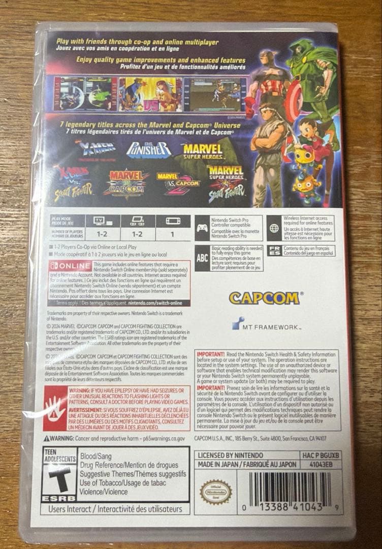 Nintendo Switch Martel vs Capcom Fighting Collection