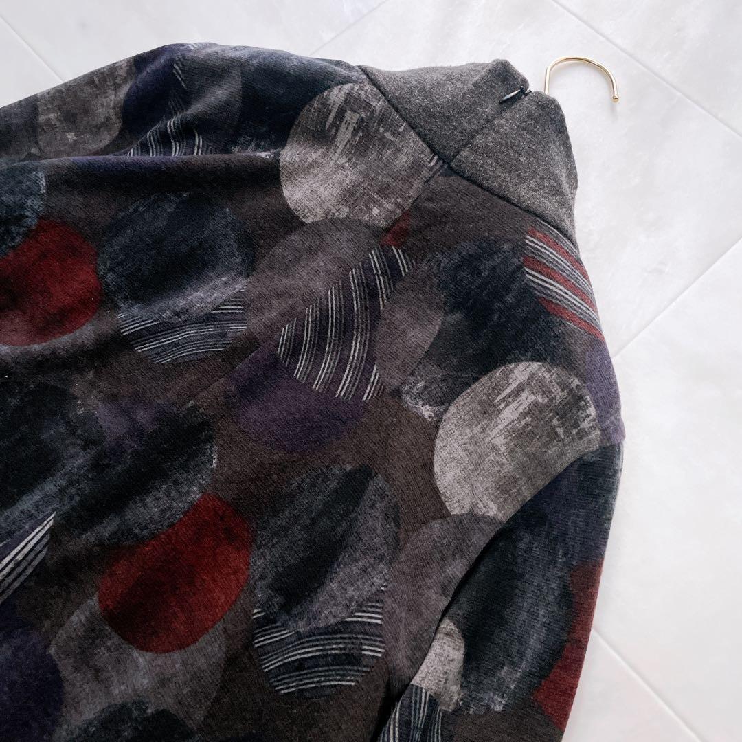 美品✨センソユニコ t.b デザインワンピース 幾何学柄 ゆったり 38