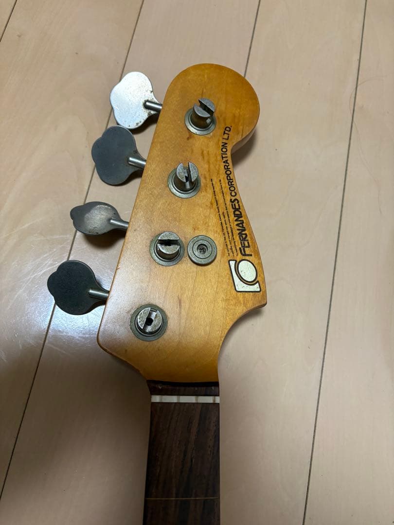 希少：1980年頃製造Fernandes FJB-65J石ロゴフレットレスベース
