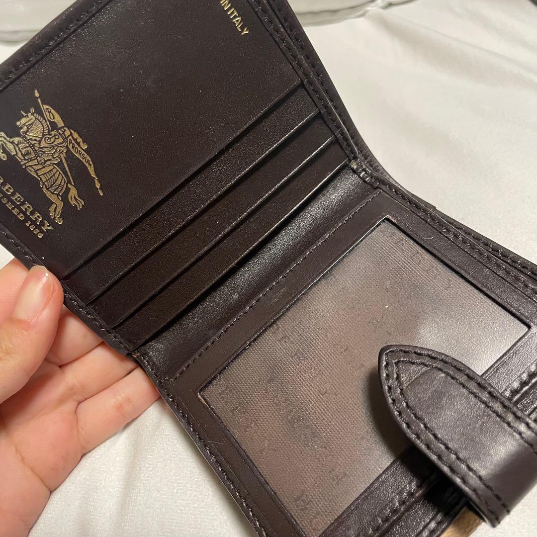 Burberry チェック柄 二つ折り財布