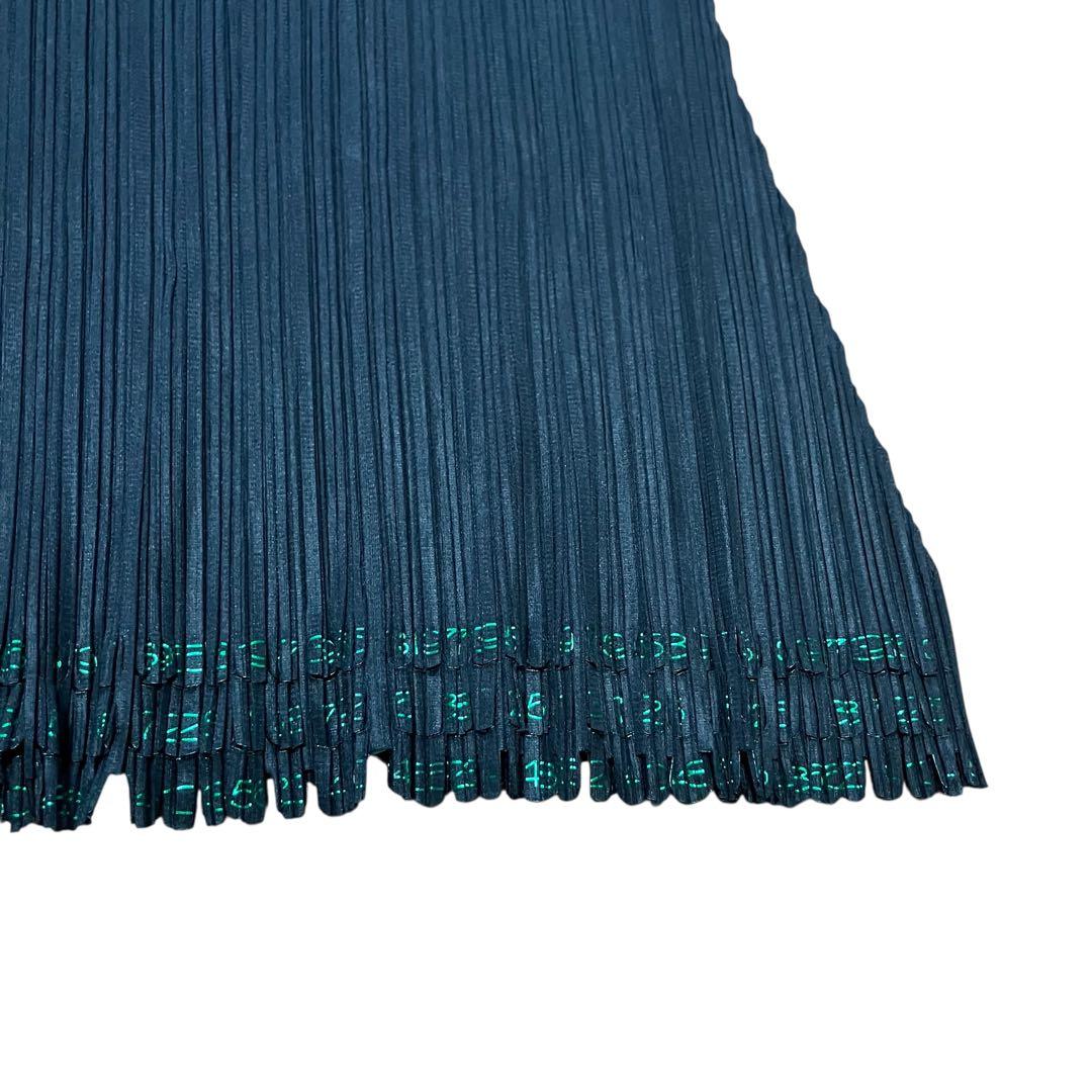 A*n様 PLEATS PLEASE パッチワーク 数字　変形ロングスカート　切