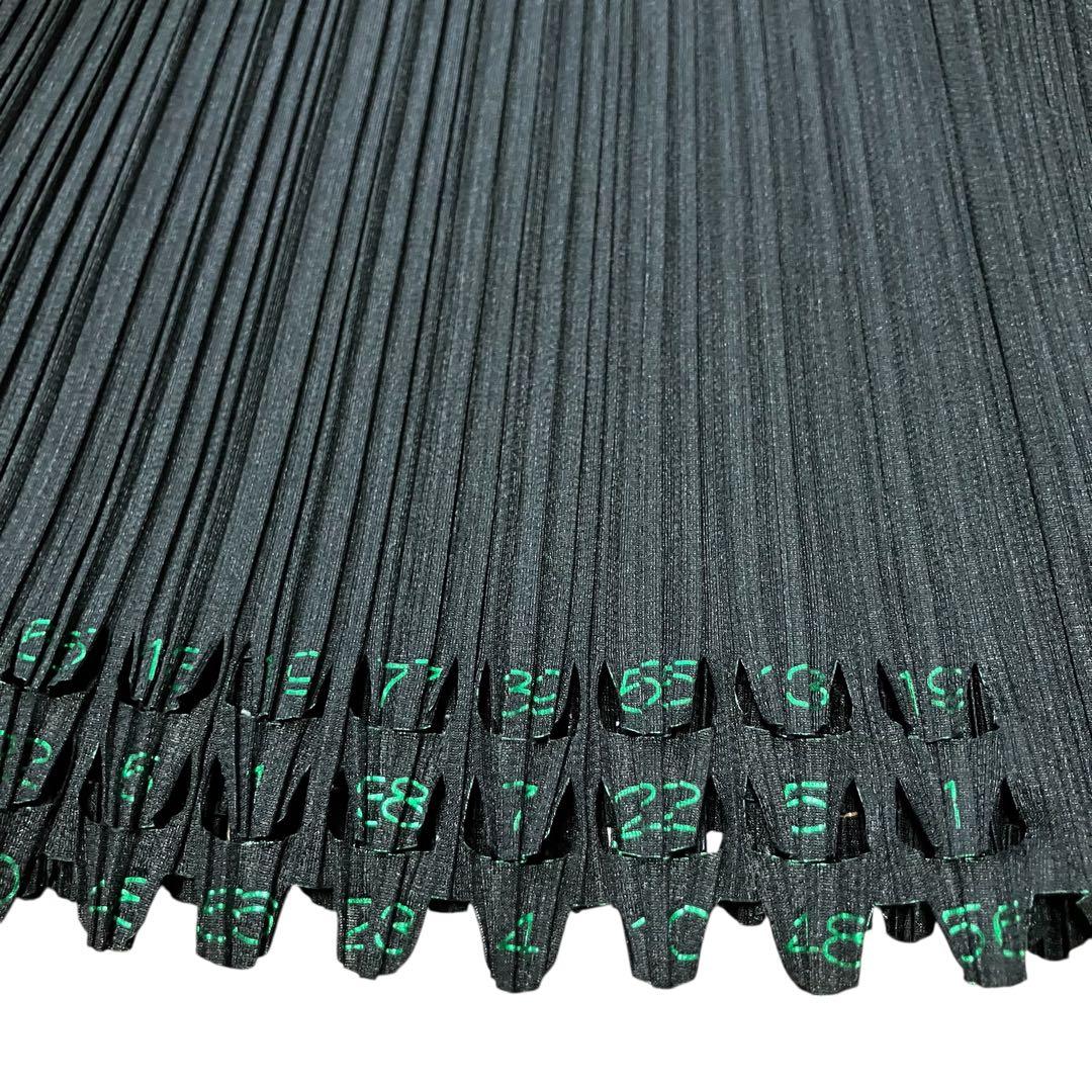 A*n様 PLEATS PLEASE パッチワーク 数字　変形ロングスカート　切
