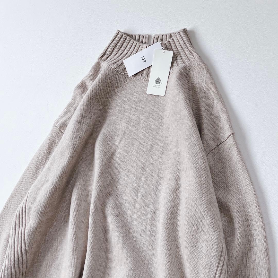 未使用✨タグ付き　24AW 23区 カシミヤブレンド　ハイネックニット