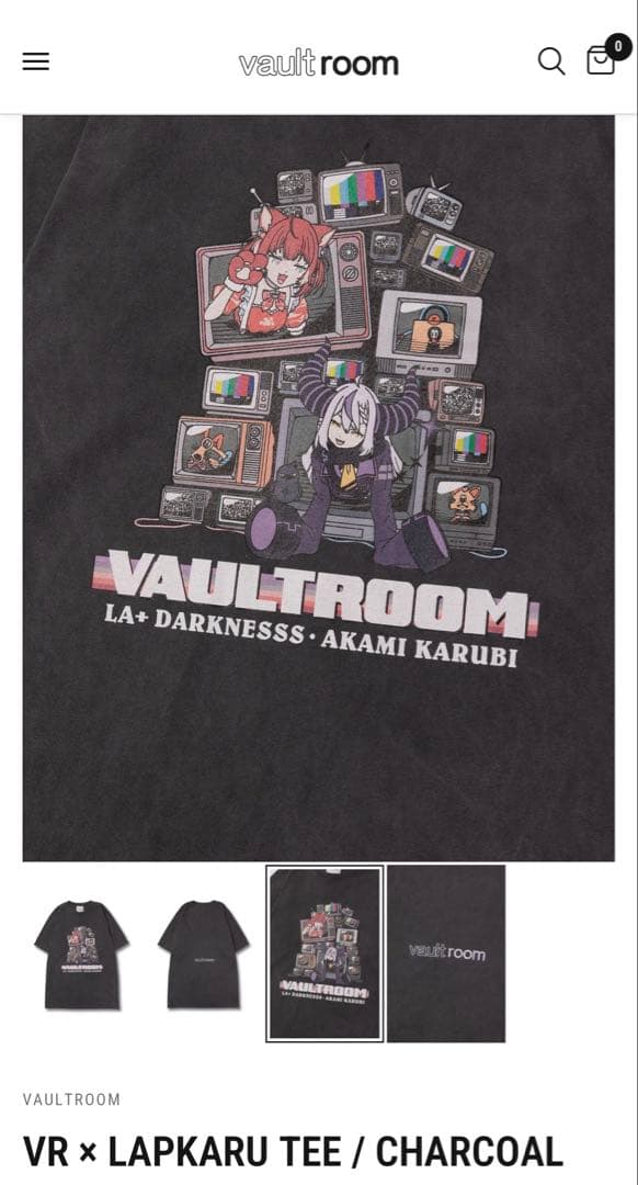 【新品*未開封】 VR × LAPKARU TEE 【XL】