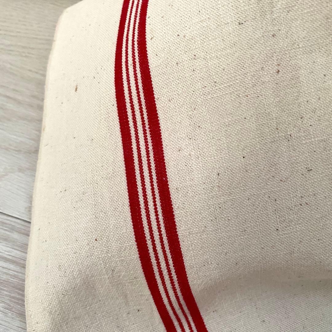 希少　デッドストック品　フランスアンティーク　キッチンクロス　大判　厚地