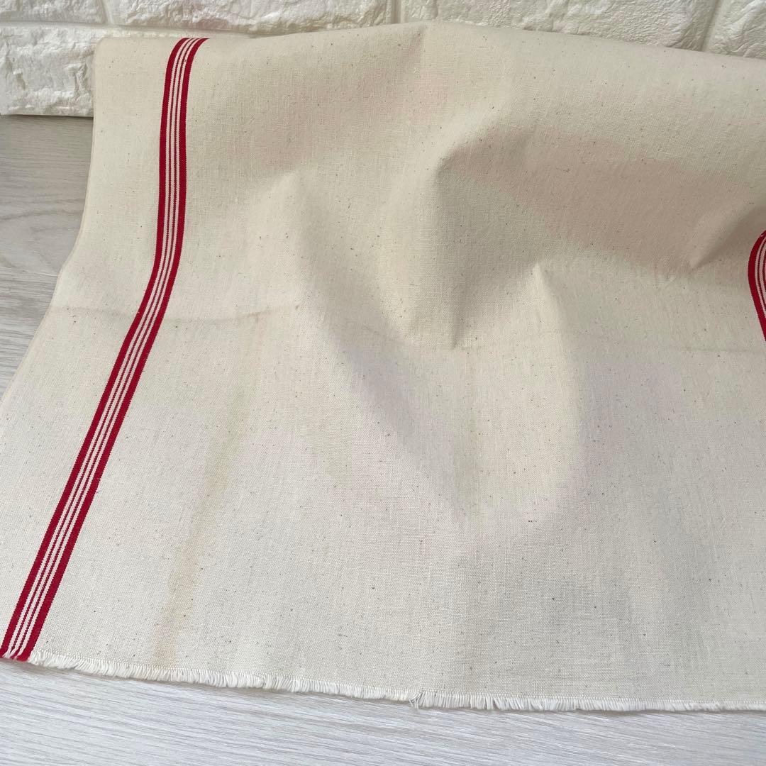 希少　デッドストック品　フランスアンティーク　キッチンクロス　大判　厚地
