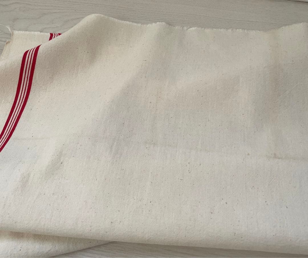 希少　デッドストック品　フランスアンティーク　キッチンクロス　大判　厚地