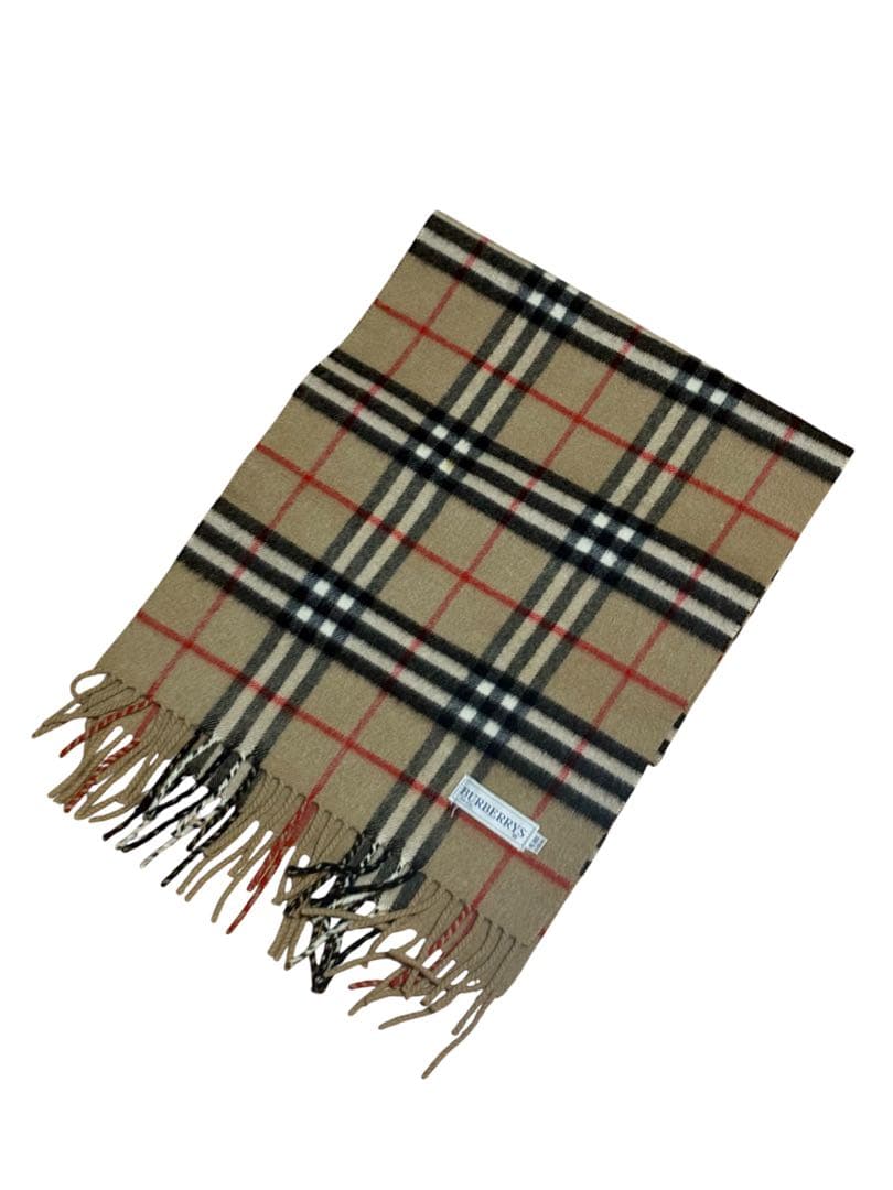 Burberry バーバリー カシミヤ マフラー ノバチエック キャメル