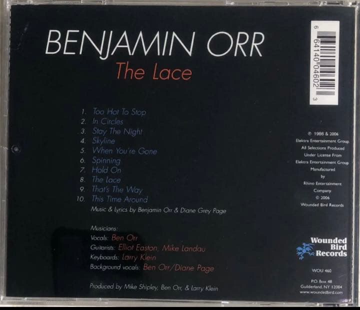 Benjamin Orr/ THE LACE/1986年/ THE CARS