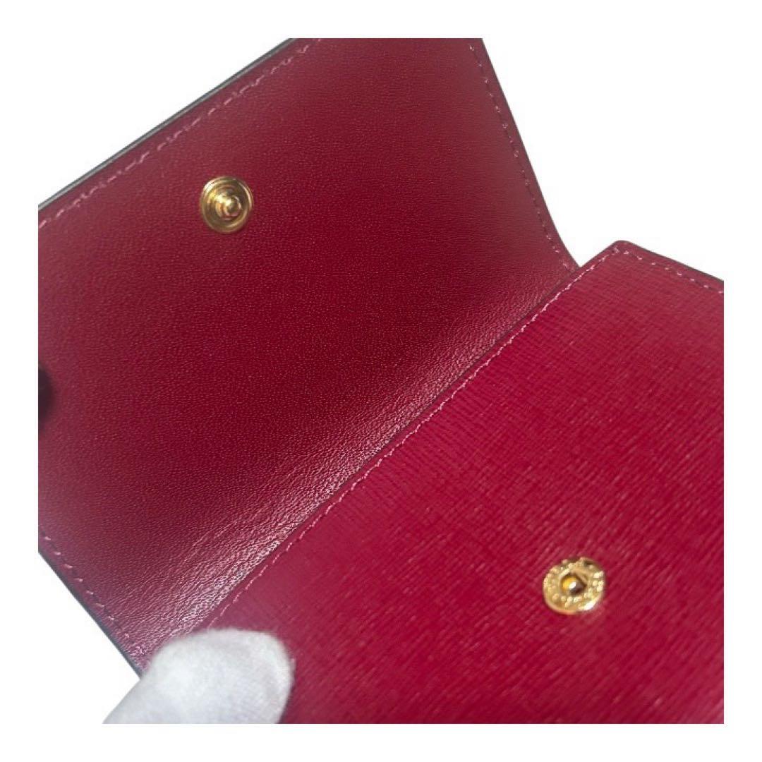 【ほぼ未使用】FURLA フルラ バビロン S 二つ折り財布　ダークレッド