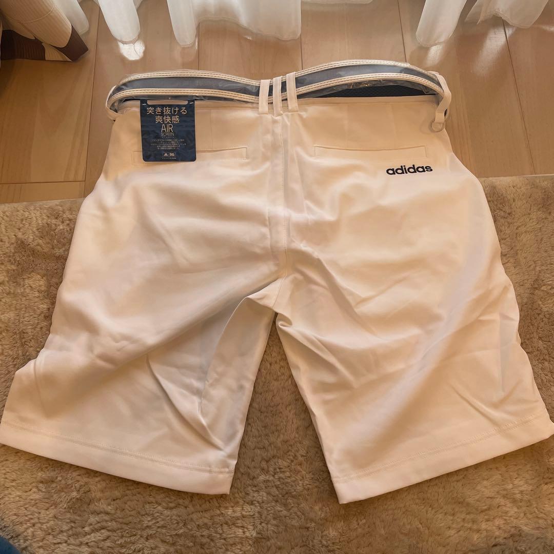 【まなぼう です】adidas ホワイトパンツ CCH92 ウエスト82