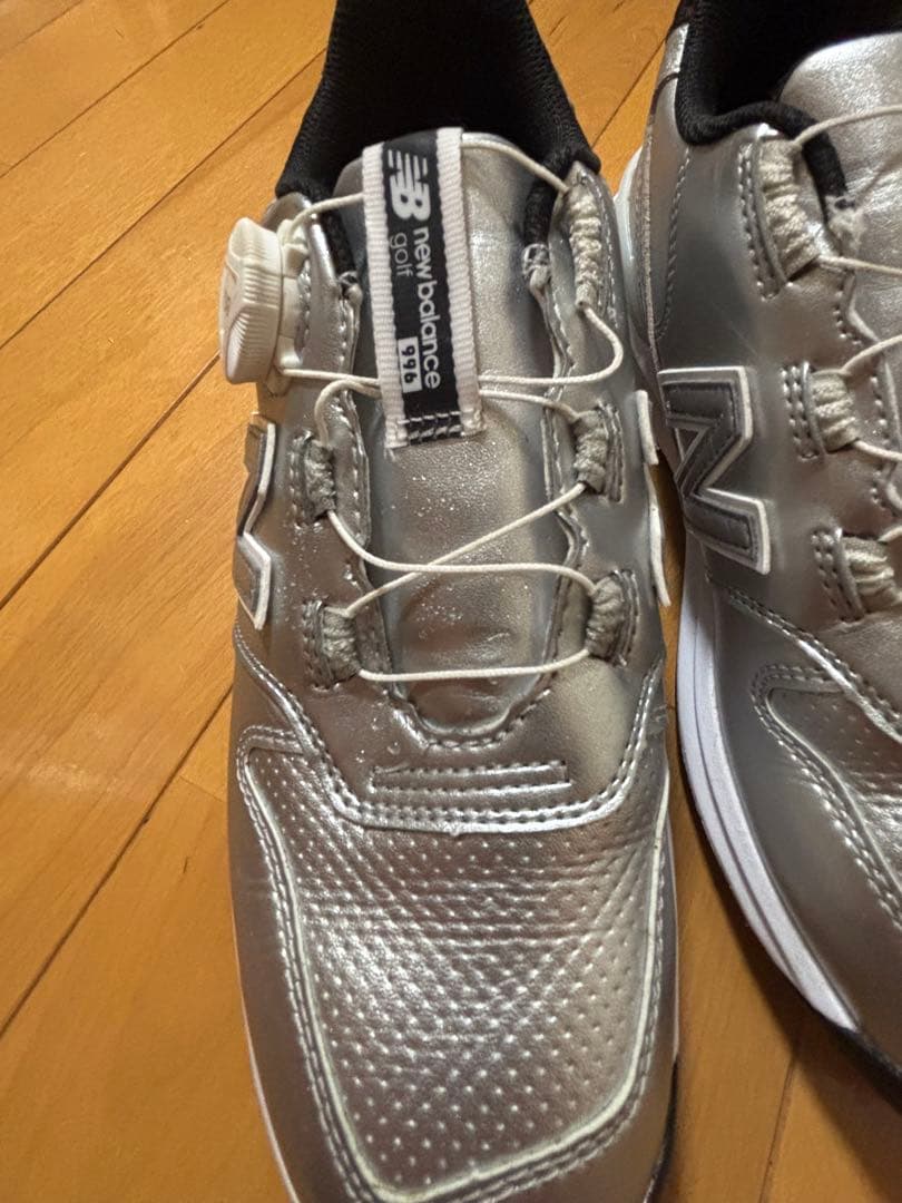 【即購入OK 】 New Balance ゴルフシューズ シルバー BOA