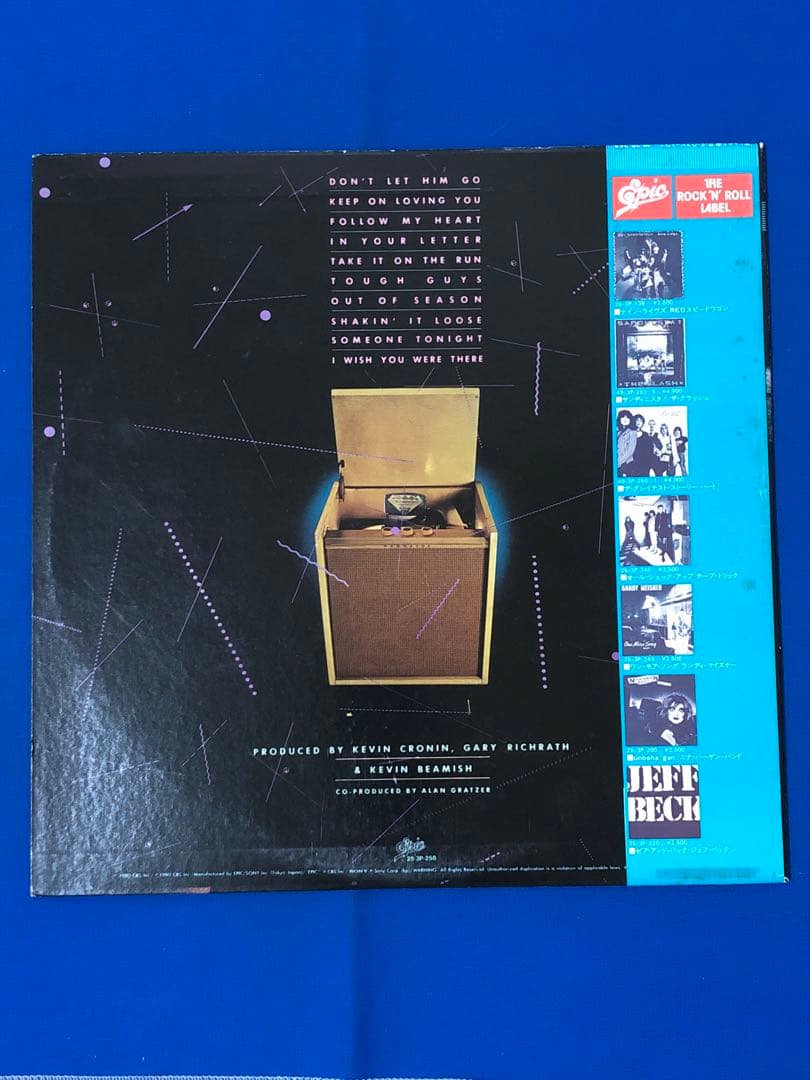 LP/REOスピードワゴン/禁じられた夜　 25・3P-258　帯付h81w59
