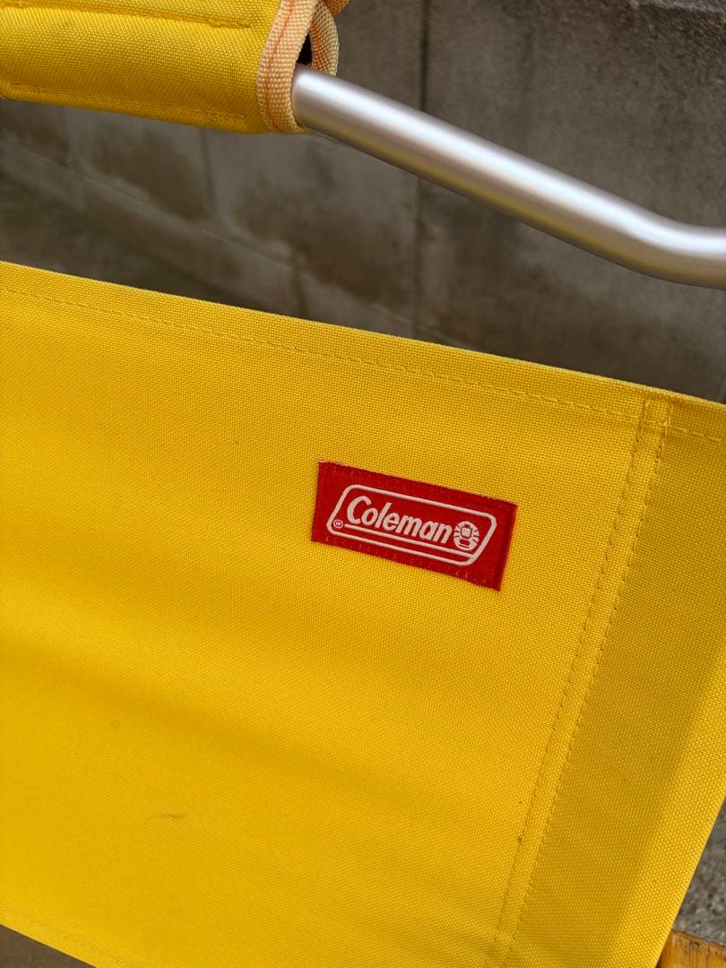 2脚セット　コールマン　コンパクトフォールディングチェア　イエロー　キャンプギア
