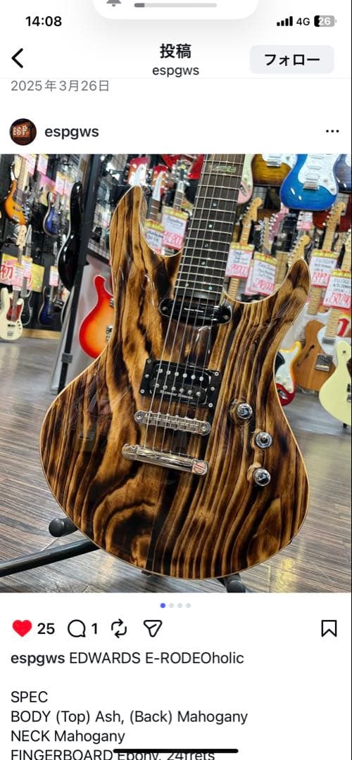 EDWARDS RODEOholic e-zukaロックペグ　ミディアムスケール