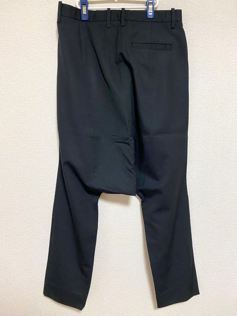 黒 サルエルパンツ ミハラヤスヒロ　MIHARA YASUHIRO